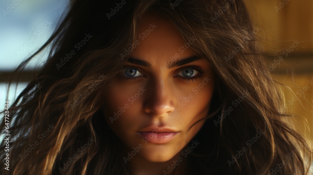 Close-up hispanic beautiful woman Close-up hispanic beautiful woman