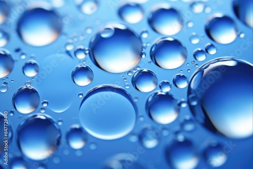 Shiny Blue Bubbles with Abstract Backlight in Big Size for Background or Aperture Design