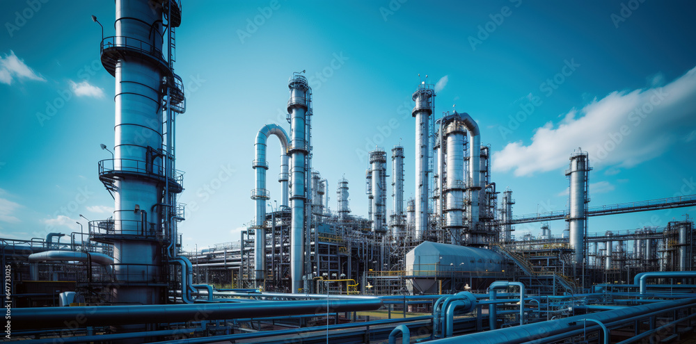 Large oil pipeline and gas pipeline in the process of oil refining and the movement of oil and gas Large oil pipeline and gas pipeline in the process of oil refining and the movement of oil and gas