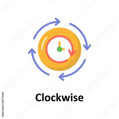 Clockwise Vector Icon

