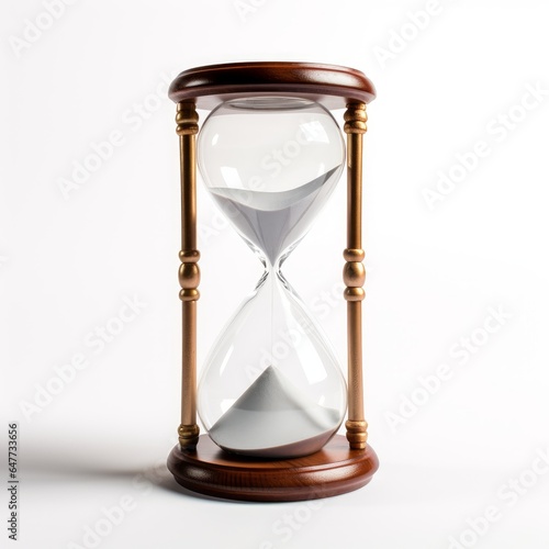 a hour glass on white background