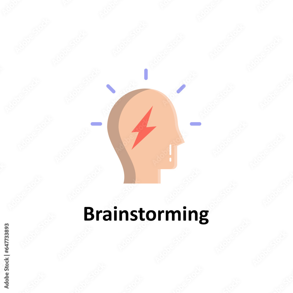 Brainstorming Vector Icon

