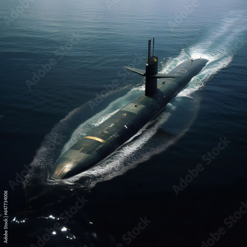 Silent and Lethal: The Submarine Type That Rules Beneath the Waves.generative ai © jkjeffrey