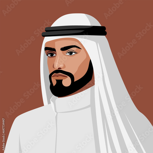Arabian businessman in traditional clothes