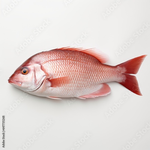 a fish on white background