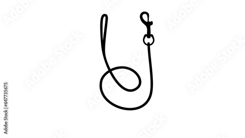 Dog Leash silhouette