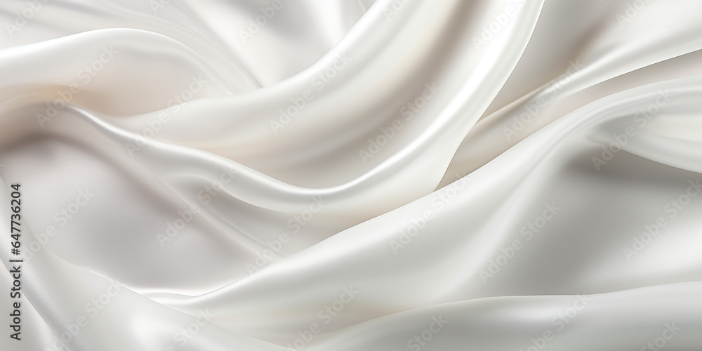 White satin fabric background White satin fabric background
