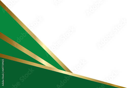 green golden border