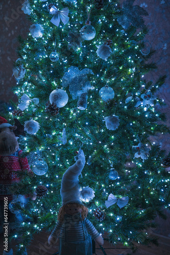 Close up of Christmas tree ...