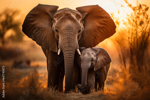 A tender moment captured as an elephant family embraces symbolizing the unbreakable bond shared on African safaris 