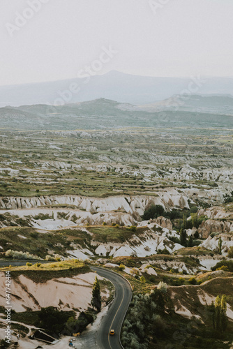 Landscape view at Cappadocia valley 