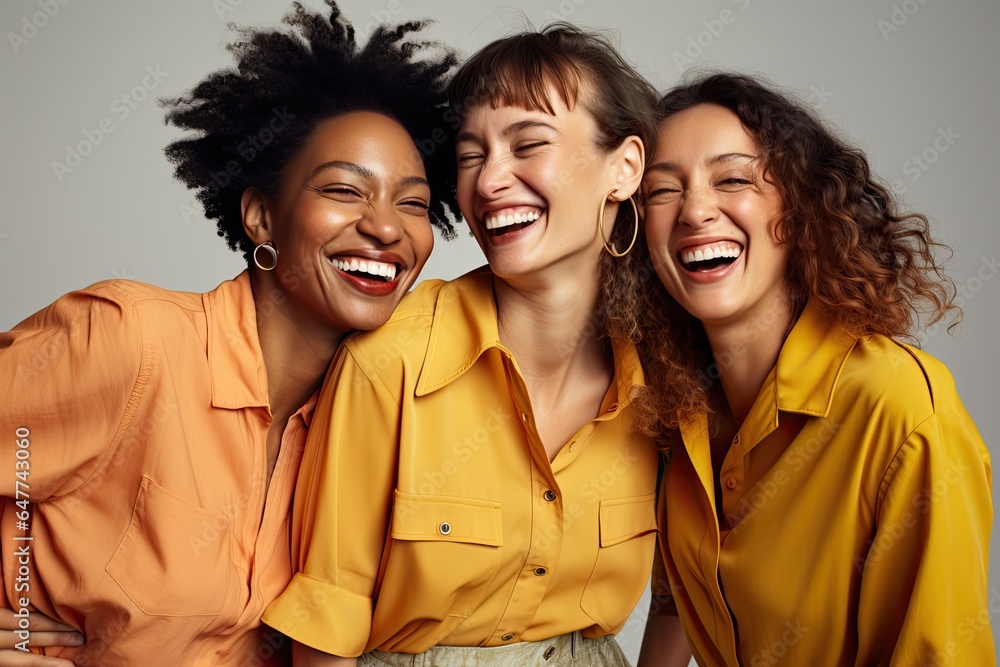Happy diverse group of friends. Multiethnic society concept. Happy diverse group of friends. Multiethnic society concept.