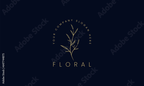 natural and organic logo modern design. Natural logo for branding, corporate identity and business card