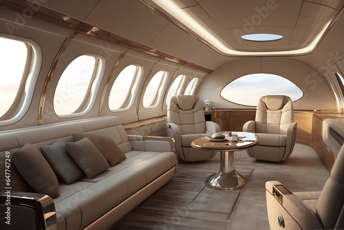 Private Jet interior, plane, inside of a plane, airraft, airline, interior, design, fly, first class