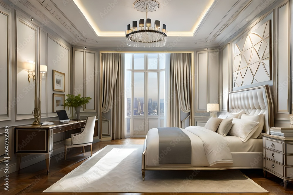 Fototapeta premium Classic interior of bedroom