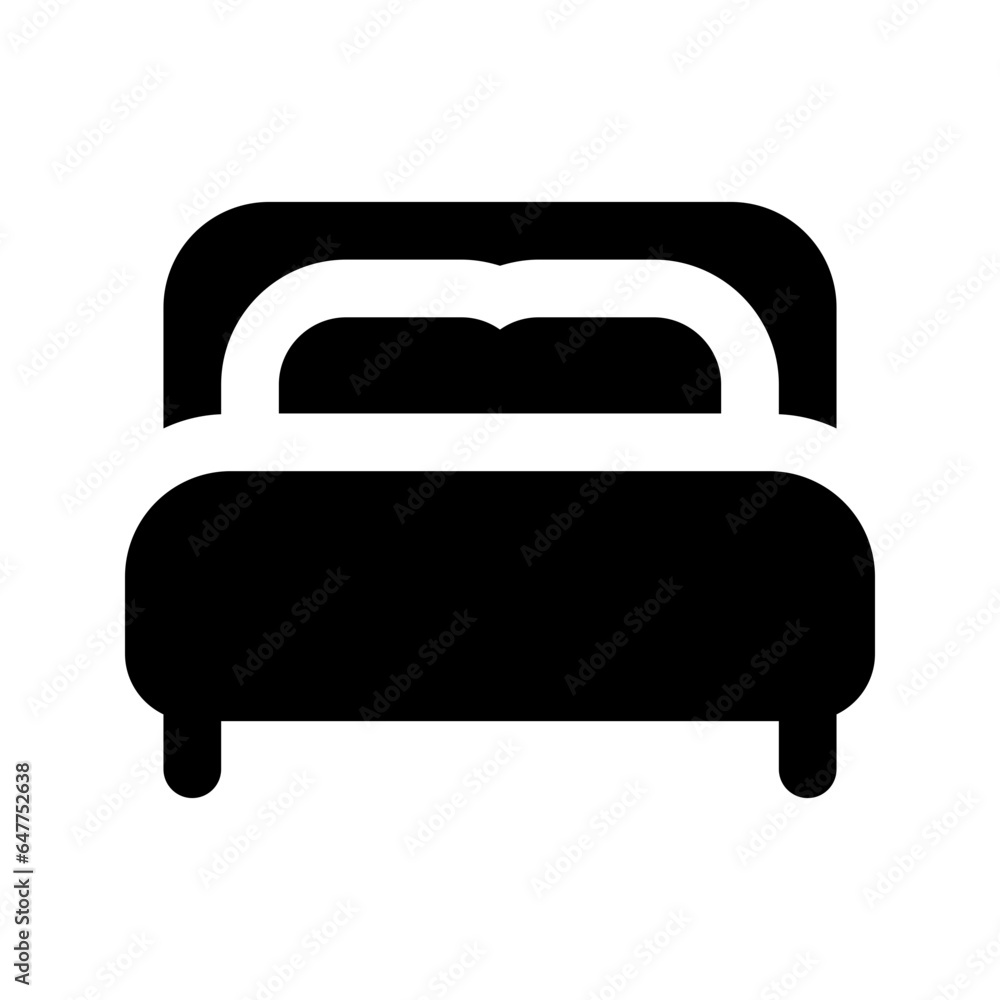 bedroom glyph icon bedroom glyph icon