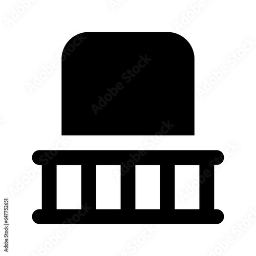balcony glyph icon