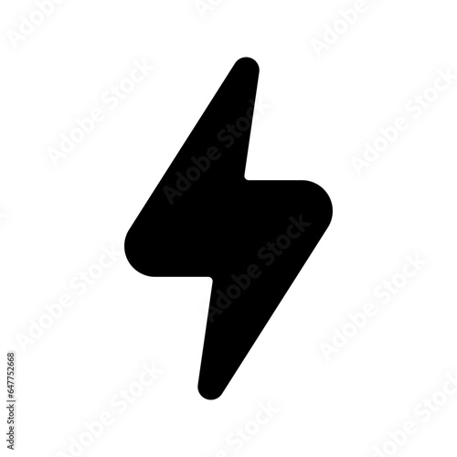 flash glyph icon