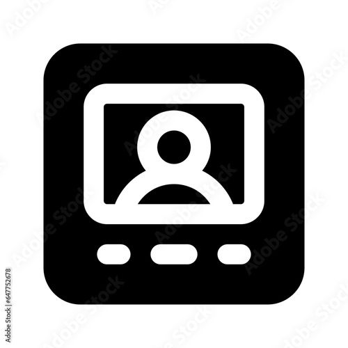 intercom glyph icon