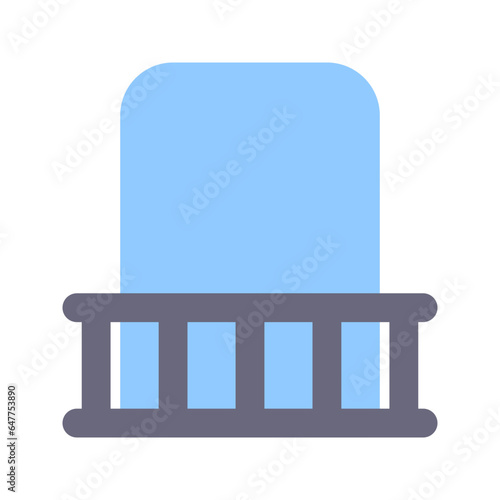 balcony flat icon