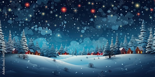 Enchanting Christmas celebrating background concept featuring a festive and magical scene © AI Farm