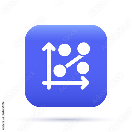 Regression 3D Icon, Machine Learning