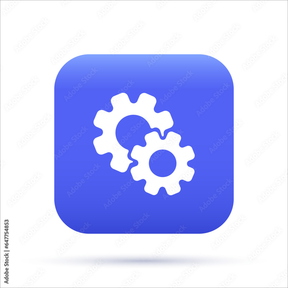 Settings 3D Icon, Automatisation Icon Settings 3D Icon, Automatisation Icon