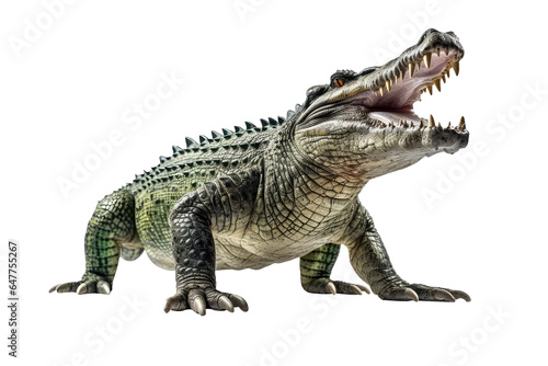 crocodile isolated in white