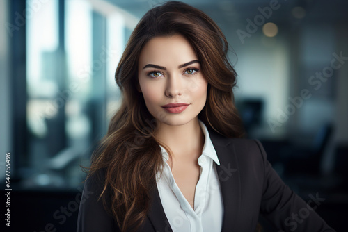 Wallpaper Mural Generative AI picture portrait of amazing gorgeous office worker young woman Torontodigital.ca