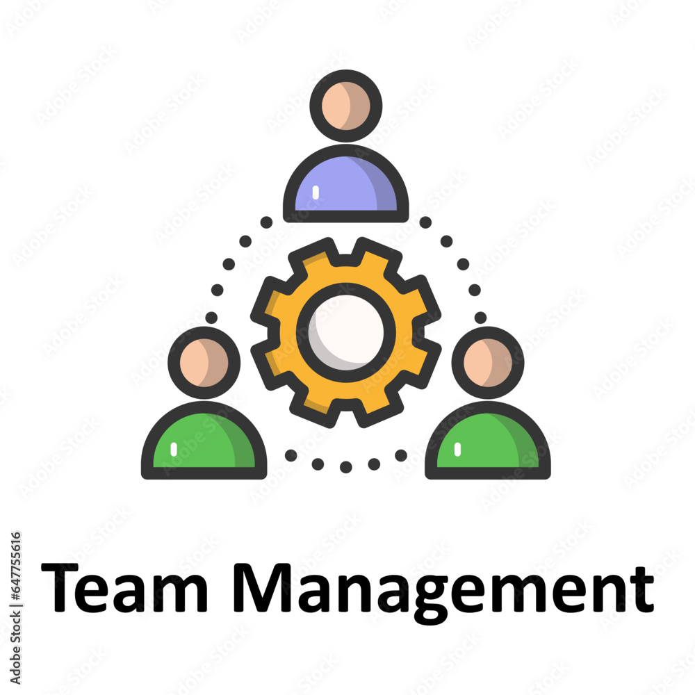 Team management Vector Icon
Team management Vector Icon