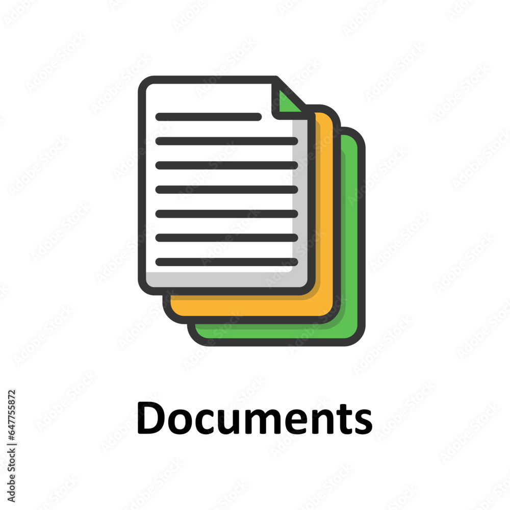 Bundle of sheet Vector Icon
Bundle of sheet Vector Icon