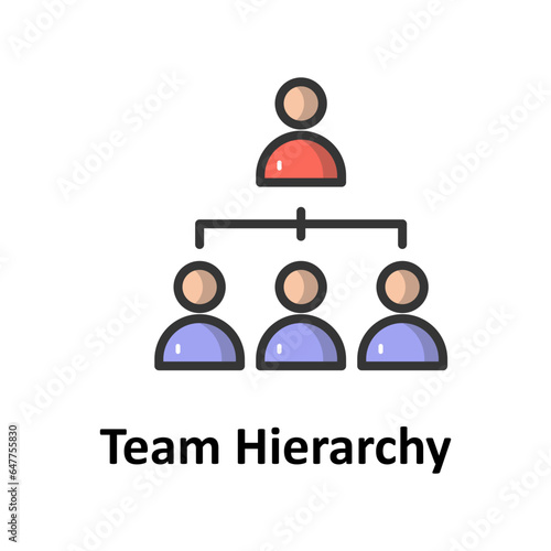 Team hierarchy Vector Icon