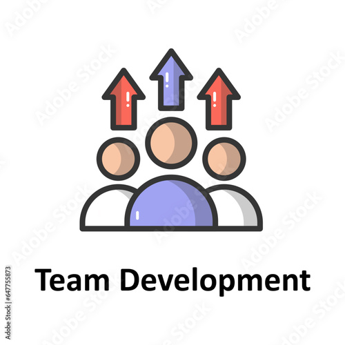 Team development Vector Icon

