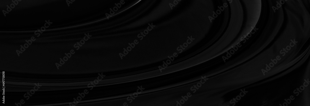 Black gray satin dark fabric texture luxurious shiny that is abstract silk cloth panorama background with patterns soft waves blur beautiful. Black gray satin dark fabric texture luxurious shiny that is abstract silk cloth panorama background with patterns soft waves blur beautiful.