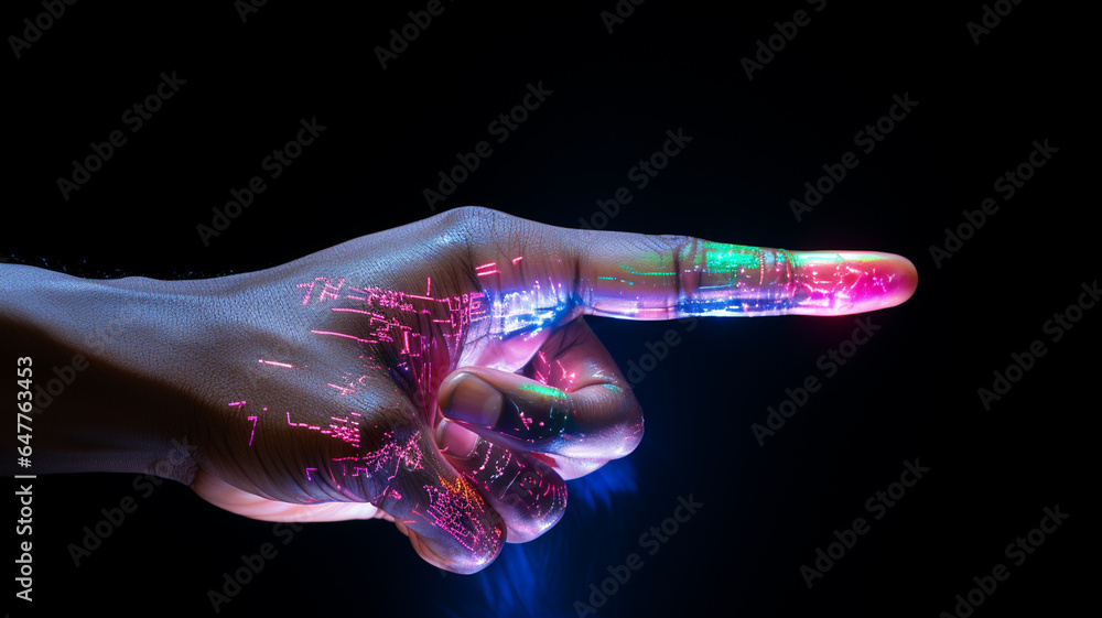 In the future we will exchange information through gloves, technologically advanced objects, microchips installed on us will project holograms and information