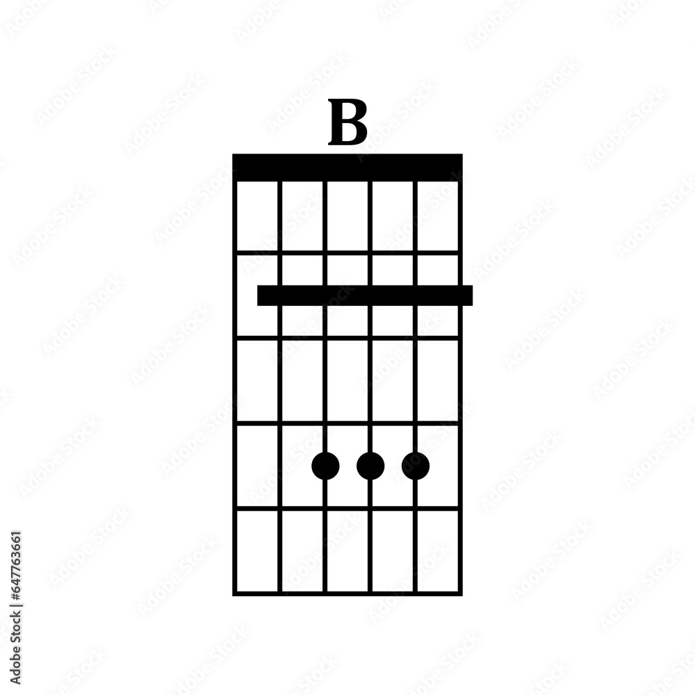 Basic Guitar Chord Chart Icon Vector Illustration Design Basic Guitar Chord Chart Icon Vector Illustration Design