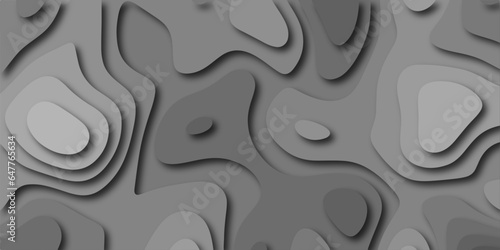 Abstract black paper cut style design.abstract vector seamless pattern with shadows Trendy contemporary design.abstract papercut and multi layer cutout pattern pattern on vector design illustration.
