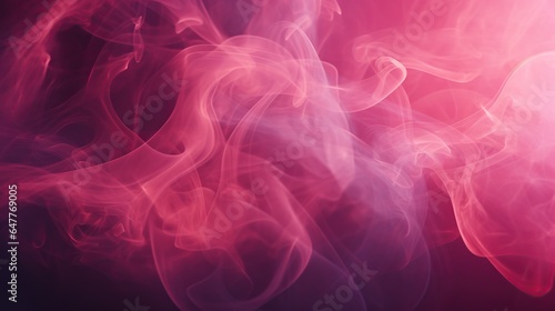 Abstract red smoke steam moves on isolated background. AI generated image © prastiwi