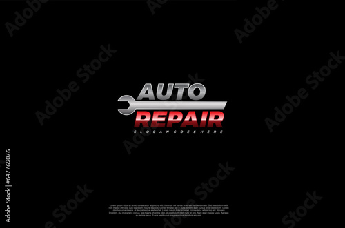 Automotive service, repair, speed, tuning car mechanic. Logo for business related to automotive industry concept. Vector illustration design template