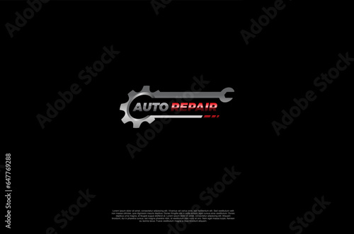 Automotive service, repair, speed, tuning car mechanic. Logo for business related to automotive industry concept. Vector illustration design template