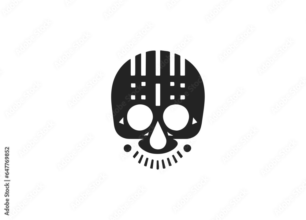 Skull Human Vector Deaths head. Mortality symbols. Hellspawn. Satanic imagery. Horror icon. Occult. Demon. Dia de los Muertos. Rock and roll. Logo. Icon. Pictogram. Sugar skull. Tattoo Skull Human Vector Deaths head. Mortality symbols. Hellspawn. Satanic imagery. Horror icon. Occult. Demon. Dia de los Muertos. Rock and roll. Logo. Icon. Pictogram. Sugar skull. Tattoo