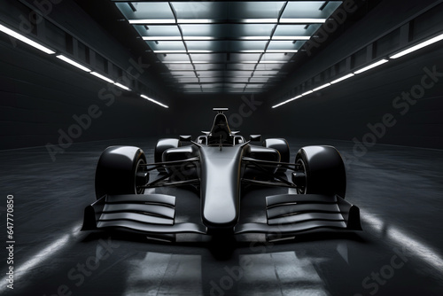 Formula 1 Car, F1 Race Car in studio. Photoshoot of Formula 1 Car in concept studio design.