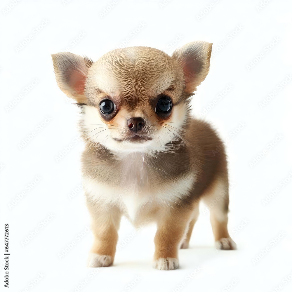 Chihuahua Puppy's Bright Eyes, Generative AI