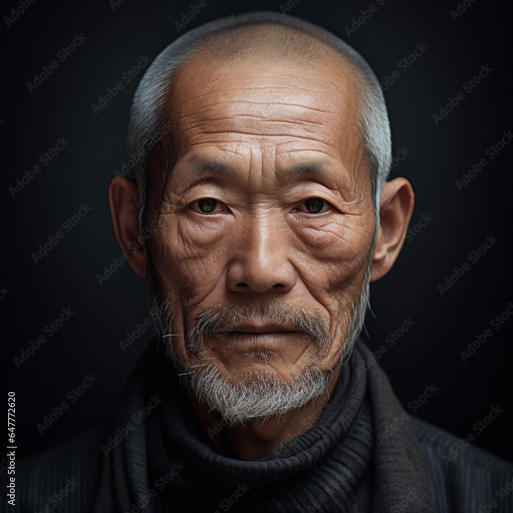 High Contrast Fine Art Photography: Captivating Display of Chin with Seamless Gray Backdrop, Shot with Canon L Series Lens High Contrast Fine Art Photography: Captivating Display of Chin with Seamless Gray Backdrop, Shot with Canon L Series Lens