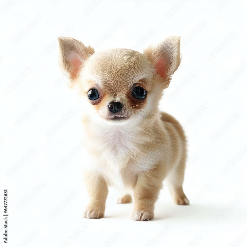 Baby Chihuahua's Whimsical Beauty, Generative AI