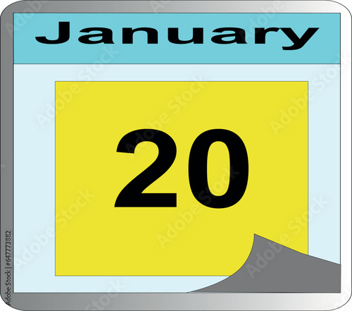 days and month of January