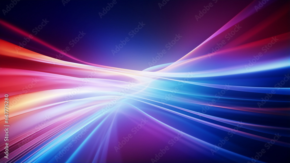 Abstract red and blue gradient color wave background.