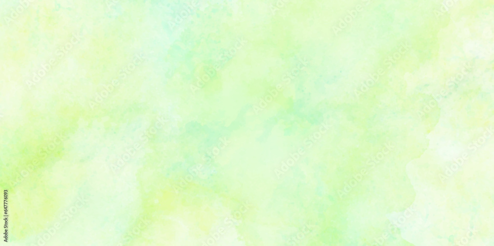 Abstract Watercolor Background. Green Background.