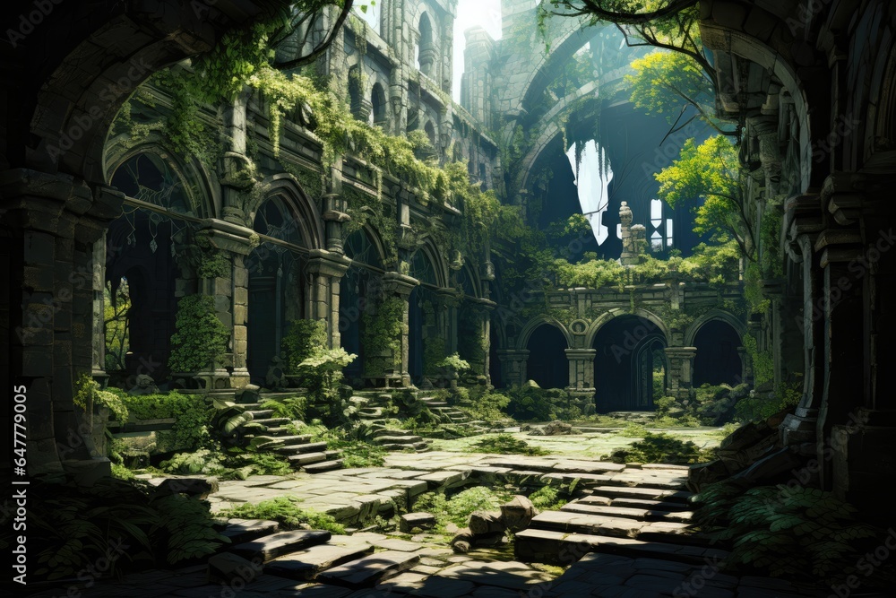 Fantasy Realm Deserted Church Fantasy Realm Deserted Church