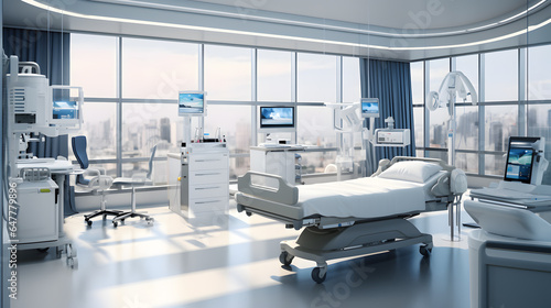 Modern Hospital Interior: State-of-the-Art Equipment 